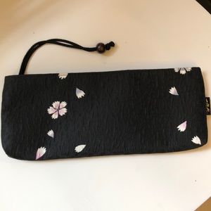 Silk Japanese Floral Evening Clutch